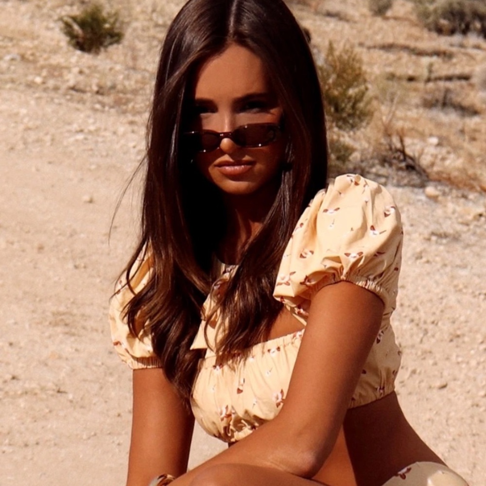 WE WORE WHAT lily swim top